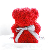 A romantic Teddy Bear handcrafted from real preserved roses. Perfect for Valentine’s Day, anniversary, wedding, or birthday. Bloom 3+ years.