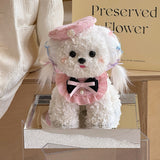 Delight in the charm of these Eternal Flower Puppy Ornaments, crafted with soft hydrangea petals and dressed in elegant pastel outfits. A light luxury floral gift perfect for birthdays, Valentine’s Day, or home décor that brings warmth and style. Bloom 3+years.