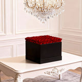 Rose Square Boxes are the perfect gift for any occasion! Each luxurious box holds 4 to 49 beautifully preserved A+ roses that stay fresh and vibrant for up to a year.