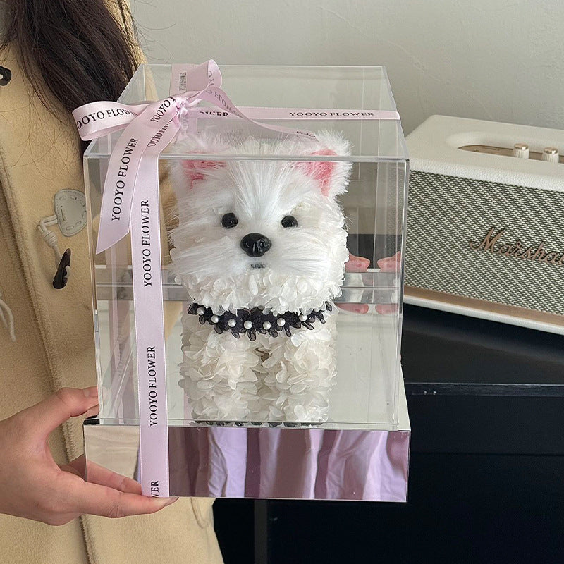 Hydrangeas West Highland Cute Puppy