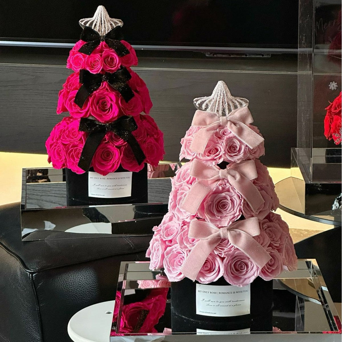 Christmas Rose Tower