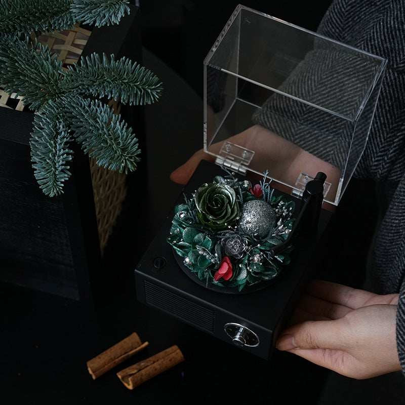 Preserved Flowers Bluetooth Phonograph