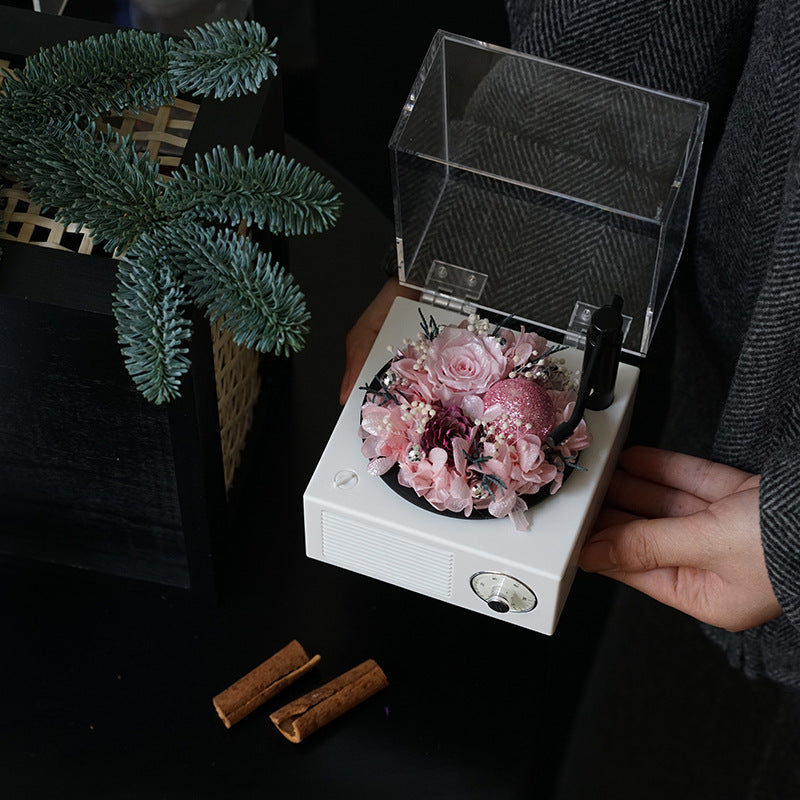 Preserved Flowers Bluetooth Phonograph
