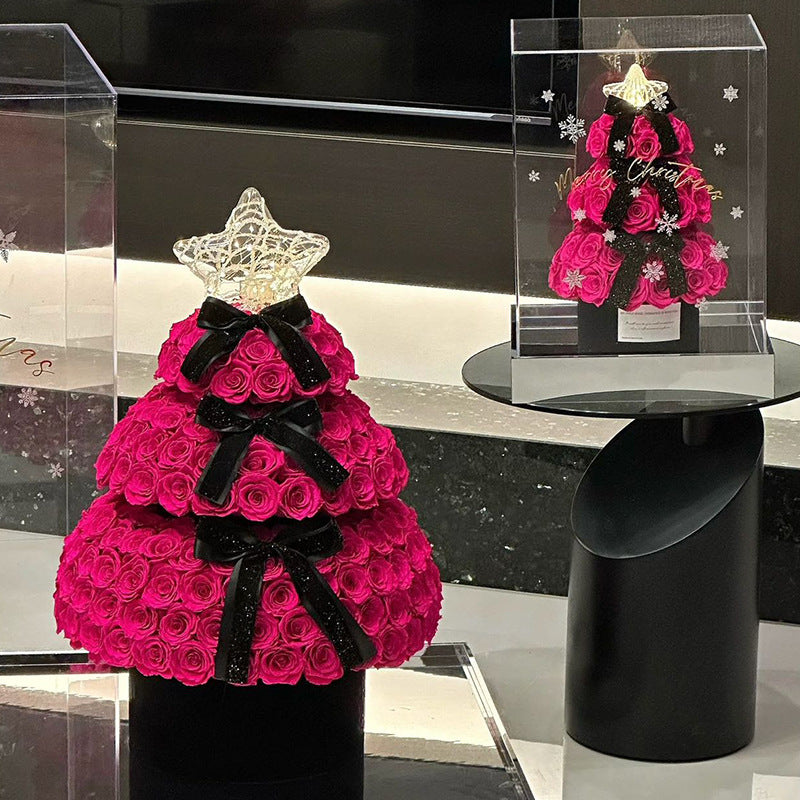 Experience timeless elegance with the Giant Freud Rose Tower — a luxury preserved rose arrangement designed for lasting beauty. Perfect for upscale décor or gifting, it offers vibrant color, sophistication, and everlasting bloom.