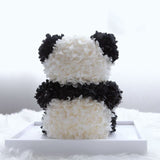 This Chinese Panda fully covered high quality preserved Hydrangeas ,the petals are layered, simulating the plump body and fluffy fur texture of a panda.