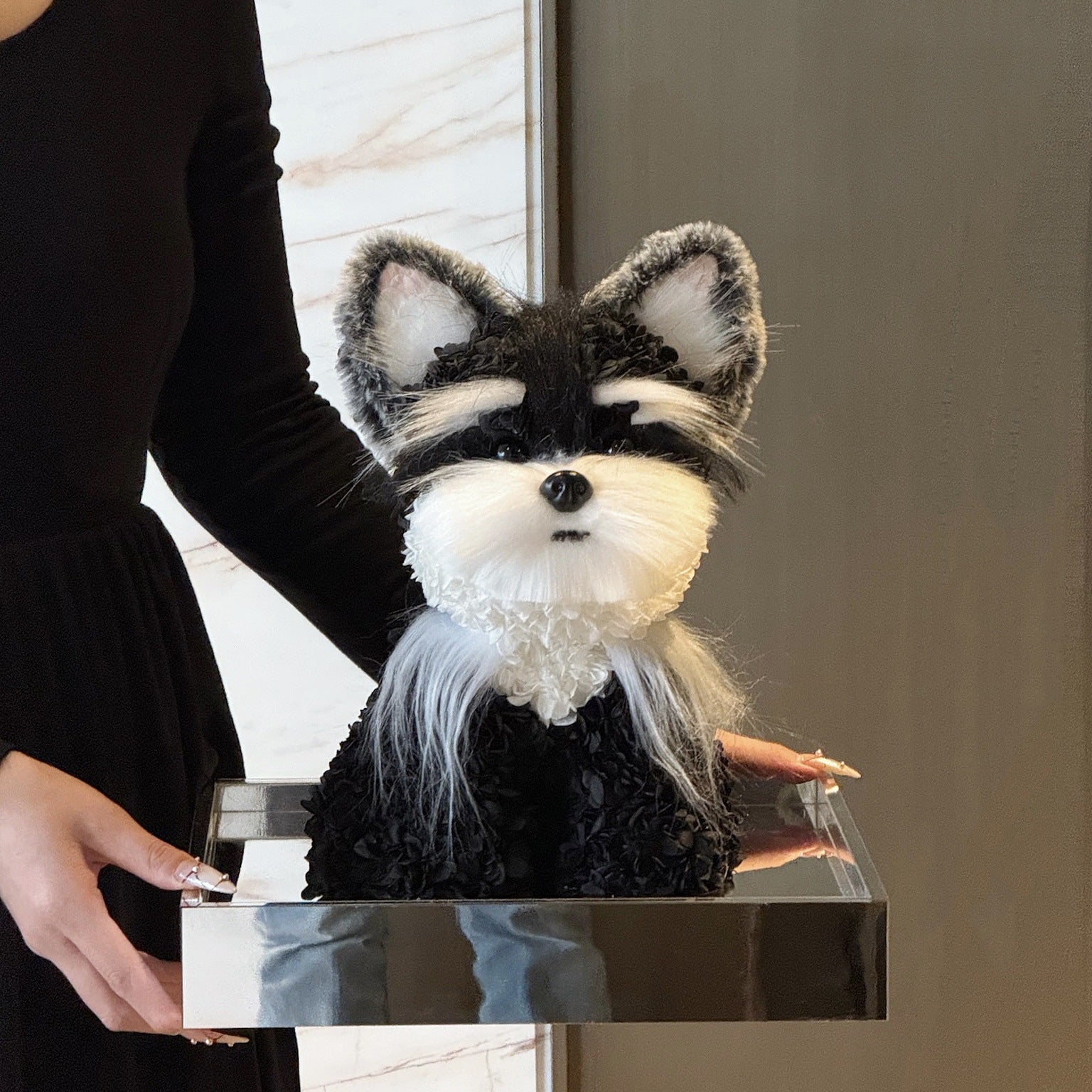 Hydrangeas Maltese Dog