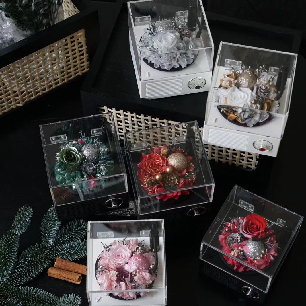 Preserved Flowers Bluetooth Phonograph