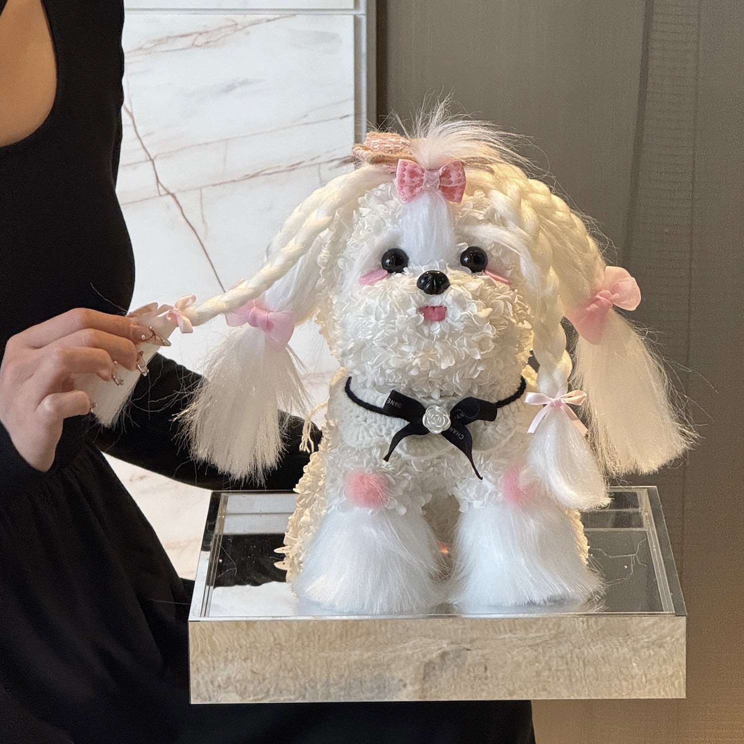 Hydrangeas Maltese Dog